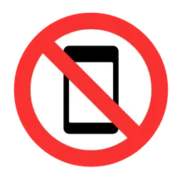 no mobile phones
