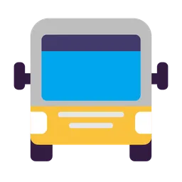 oncoming bus