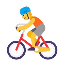 person biking