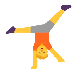 person cartwheeling