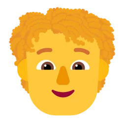 person: curly hair