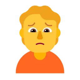 person frowning