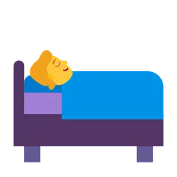 person in bed