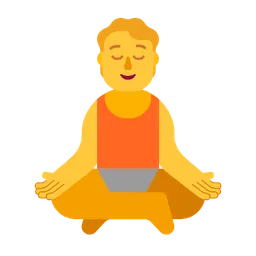 person in lotus position