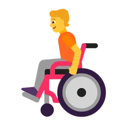 person in manual wheelchair
