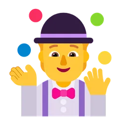 person juggling