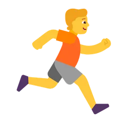 person running facing right