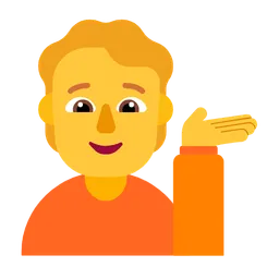 person tipping hand