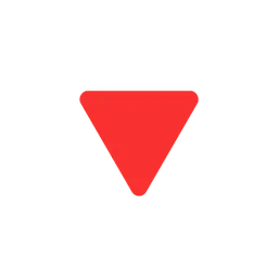 red triangle pointed down