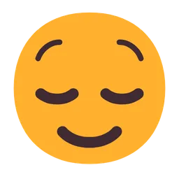 relieved face