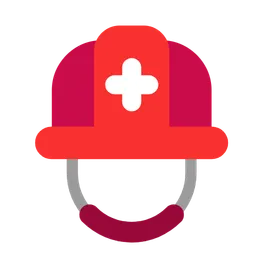 rescue worker’s helmet