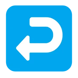 right arrow curving left