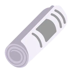 rolled-up newspaper