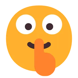 shushing face