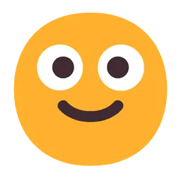 slightly smiling face