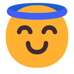 smiling face with halo