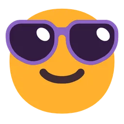 smiling face with sunglasses