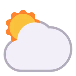 sun behind large cloud