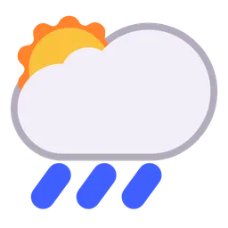 sun behind rain cloud