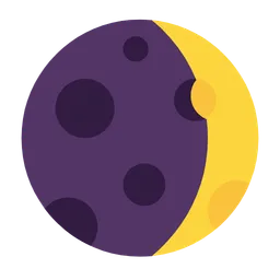 waxing crescent moon