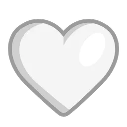 white heart