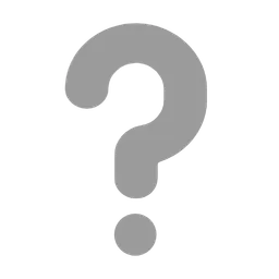white question mark