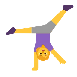 woman cartwheeling