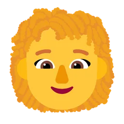 woman: curly hair