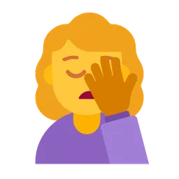 woman facepalming