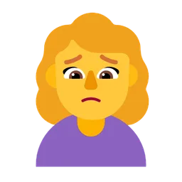 woman frowning