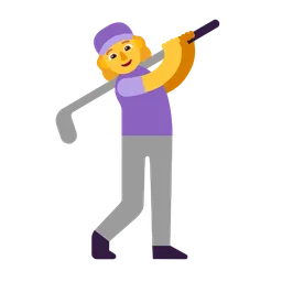 woman golfing
