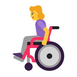 woman in manual wheelchair