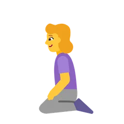 woman kneeling
