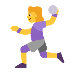woman playing handball