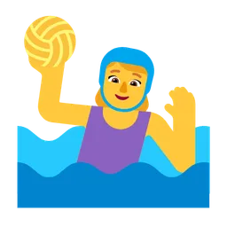 woman playing water polo