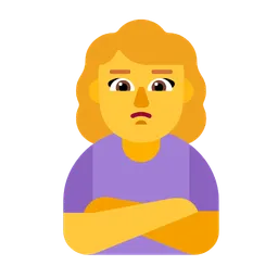 woman pouting