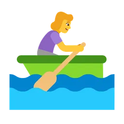 woman rowing boat