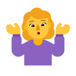 woman shrugging