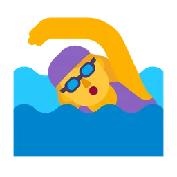 woman swimming