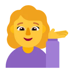 woman tipping hand