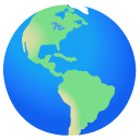 globe showing Americas