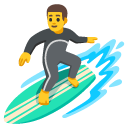 man surfing