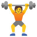 person lifting weights