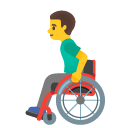 man in manual wheelchair