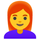 woman: red hair