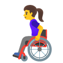 woman in manual wheelchair