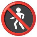 no pedestrians