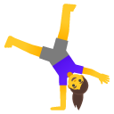woman cartwheeling