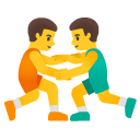 men wrestling