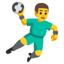 man playing handball
